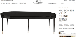 baker maison en ville dining table