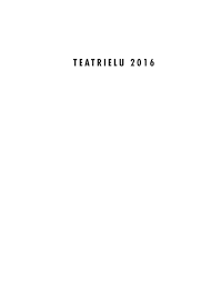 Teatrielu 2016 by teatriliit - Issuu