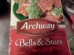 The event uses bells as currency. Archway Bells Stars Sugar Cookies