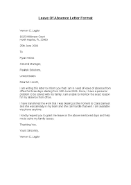 Cover letters are an essent. Leave Of Absence Letter Free Printable Documents Official Letter Format Formal Letter Writing Letter Writing Format