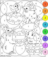 Easter Coloring Pages Livre De Couleur Coloriage Numerote Coloriage