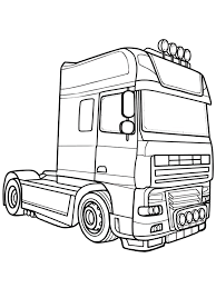 40+ classic truck coloring pages for printing and coloring. Semi Truck Coloring Page 1001coloring Com