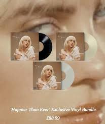 Find deals on products in sports fan shop on amazon. Webuyrecords On Twitter Billy Eilish Is Happier Than Ever And Why Not At These Prices Cd With Printed Matter 55 99 Standard Vinyl 36 99 3 Different Colours Of Same Lp 88 99 Https T Co Avzzlgpofb Twitter