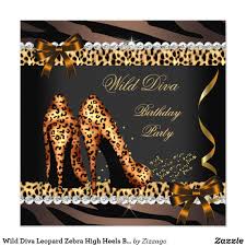 Wild Diva Leopard Zebra High Heels Birthday Party Invitation Zazzle Com Birthday Party Invitations 50th Birthday Invitations Birthday Party An elegant and simple photo gallery with simple effect. wild diva leopard zebra high heels