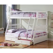 Acme Furniture Jason Twin Over Full Bunk Bed With Drawers White Bunk Beds Bunk Beds With Storage Bunk Bed Sets