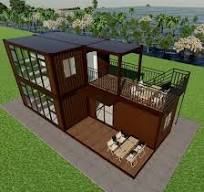 Rumah Kontainer Siap Standar Tinggi Mewah 20FT