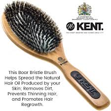 Boar bristle brush hair loss and hair health benefits. Buy Kent Pf07 Extra Large 100 Boar Bristle Cushion Brush Wood Straightening Brush And Detangler Brush For Men Hard Bristle Paddle Hair Brush For Thin Hair Smoothing Brush And Straightening Hair Brush Online