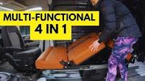 Space SAVING Van Conversion | 4 in 1 Fold Away BED, SOFA, ISO-FIX SEAT & STORAGE