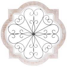 Whitewash Quatrefoil With Swirls Metal Wall Decor Hobby Lobby 1977909 Metal Wall Decor Hobby Lobby Wall Decor Medallion Wall Decor