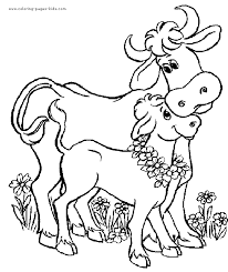 The dots on their skin and the fact they help produce milk, as well as meat, make them a. Cow And Calf Color Page