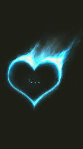 Blue Heart Cool Black Wallpapers 1080x1920 In 2020 Cool Black Wallpaper Blue Heart Black Wallpaper