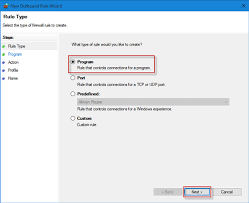 Block A Program From Accessing Internet In Windows 10 Through Firewall