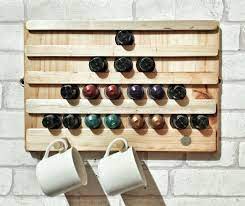 Reclaimed Wood Nespresso Pod Holder Rack Legno Idee Progetti Da Provare