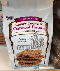 Trader Joe S Gluten Free Crispy Crunchy Oatmeal Raisin Cookies Fast Food Reviews Oatmeal Raisin Cookies Trader Joes Gluten Free
