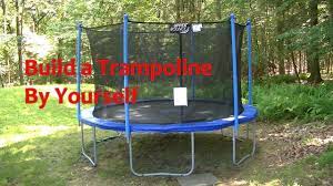 Check out our best tricks for trampolines! How To Build A Trampoline Set Up A Trampoline By Yourself Youtube