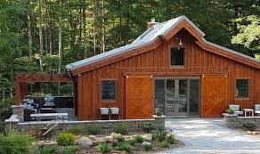 There is 24 x 30 garage with two overhead doors and also a small storage. Barn Homes Post Beam Houses Cabins Project Gallery