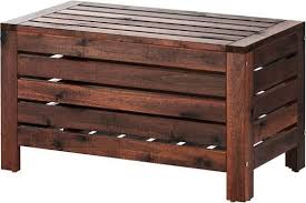 Ikea Applaro Banktruhe X2f Draussen 80x44x41 Cm Braun Las Braun Ikea Outdoor Ikea Applaro Banktruhe