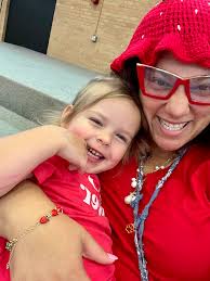 Look who stopped by to celebrate the color red! Our Little Harding classes  focus