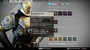 May 16, 2020 · the iron banner is back in destiny 2 for the season of the worthy, bringing another lengthy quest to unlock a new set of iron banner armor.this season's quest is called cast in iron, and. Destiny Iron Banner Bounty Guide Usgamer