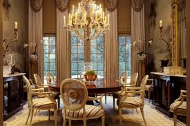 Elegant medium tone wood floor, brown floor and vaulted ceiling kitchen/dining room combo photo in cincinnati with beige walls Ultimate List Of Interior Design Styles Definitions Photos 2021 Update