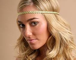 we all wore head bands across are forhead