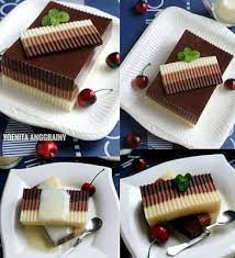Triple Chocolate Pudding Makanan Resep Puding