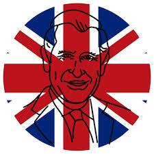 ritratto di Principe charles re di Inghilterra, nel profilo incoronazione  di re charles iii su Maggio