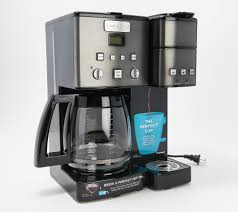 If you aren't sure, have a spare cup ready to. Cuisinart Coffee Center 12 Cup Coffee Maker Single Serve Brewer Qvc Com