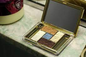 Messy Wands Estee Lauder Bronze Goddess Capri Pure Color Gelee Powder Eyeshadow Palette In 01 Bronze Sands