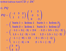 Oct 31, 2020 · operasi penjumlahan, pengurangan, dan perkalian pada matriks. Perkalian Skalar Matriks Dan Perkalian Matriks Dengan Ordo Sama Maupun Berbeda Kedai Mipa