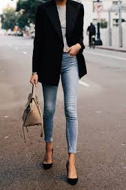 Black Blazer And Jeans Outfit Women 10 Black Blazers To Shop Now From Luxe With Love In 2020 Blazer Outfits For Women Jeans Outfit Women Trendy Work Outfit