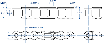 120 Roller Chain 10ft Box Ansi 120 Chain