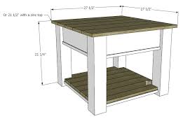 Inspired by the diy farmhouse table design by ana white, i decided to try this project out. Zinc Top Farmhouse Side Table Her Tool Belt