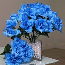 Superb real touch rose in dreamy colour tones or our smart budget rose at only $0.70c each. 12 Bush Sky Blue 84 Rose Buds Real Touch Silk Artificial Roses Wholesale Walmart Com Walmart Com