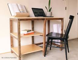 This free diy desk plan will help you build a beautiful and large desk that would look great in anywhere from an office to a guest room. Easy Diy Desk For 40 And Just 4 Tools Free Plans