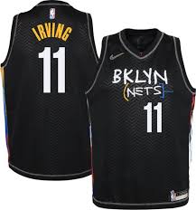 Kyrie irving isn't shying away from claiming new york as a nets city, telling fans on thursday that they're can brooklyn be team takeover? Nike Youth 2020 21 City Edition Brooklyn Nets Kyrie Irving 11 Dri Fit Swingman Jersey Dick S Sporting Goods