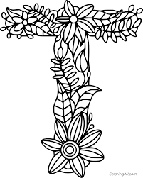 Check spelling or type a new query. Flowers Shaped Letter T Coloring Page Coloringall