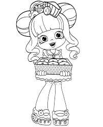 You can draw directly, print it on paper or download the computer to draw. Shoppie Donatina Coloring Page To Print For Free