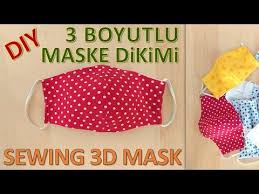 3 Boyutlu Maske Dikimi Diy Sewing 3d Mask Dikis Hocam Youtube Maskeler Dikis Temel Nakis Dikis