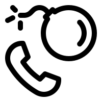 Check spelling or type a new query. Telephone Bomb Threat Icons Download Free Vector Icons Noun Project