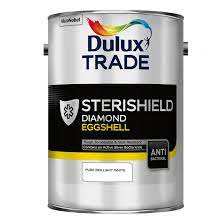 Perfect for high traffic areas. Dulux Trade Sterishield Diamond Eggshell Dulux Decorator Centre