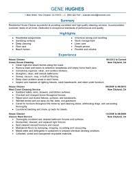 It allows you to summarise your education, skills and experience enabling you to successfully sell your abilities to potential employers. Best Residential House Cleaner Resume Example Livecareer