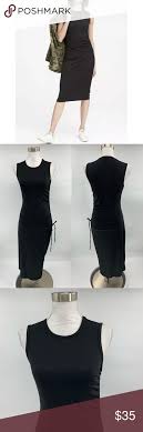 Banana Republic Midi Dress Black Sz Xs Side Ruched Brand Banana Republic Size Xs Material Care See Material Tag Picture Above Black Midi Dress Ruched Dress Dresses