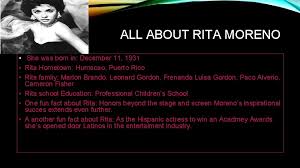 ~ fernanda had two sons, justin and cameron fisher. Rita Moreno All About Rita Moreno She Was