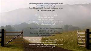We did not find results for: Enter His Gates With Thanksgiving In Your Hearts With Lyrics Youtube