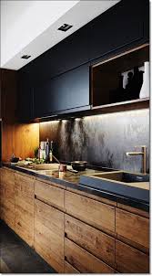 35 Small Kitchen Designs For Kitchen Remodel Modern Kitchen Decor With Black Wooden Cabinets Small Kitchen Plans Kitchen Design Small Kitchen Decor Modern
