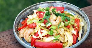 The flavorings and toppings are up to you. Shrimp And Cabbage Stir Fry Diabetic Foodie