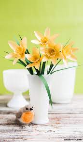 Simple Paper Flower Daffodil Pattern And Tutorial Lia Griffith