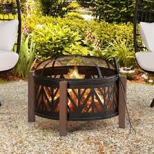 Fire dancer portable patio fire pit. Brown Fire Pit Outdoor Fireplaces Fire Pits You Ll Love In 2021 Wayfair