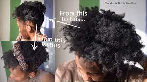 Hairstyles with graduation allow for fullness that adds height, a perfect option for those who want the illusion of thick hair. Thin Fine Natural Hair Simple Styling On An Afro Youtube